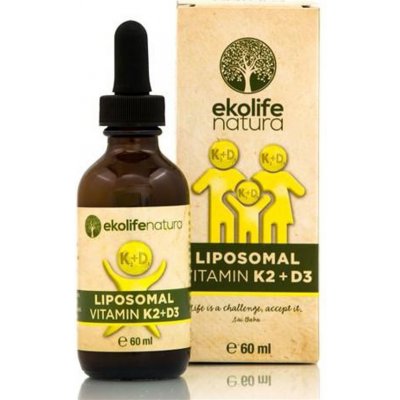 Ekolife Natura Lipozomální Vitamín K2+D3 60 ml – Zboží Mobilmania