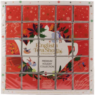 English Tea Shop Čaj Adventní kalendář bio Puzzle červený 48 g 25 ks Feel Nature s.r.o. – Hledejceny.cz