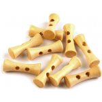 Knoflík dřevěný 35 mm podlouhlý 110994 - přírodní světlý – Hledejceny.cz