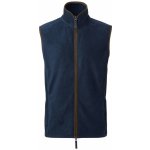 Artisan fleecová vesta s kontrastním lemováním navy/brown – Hledejceny.cz
