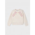 Mayoral svetr přes hlavu Květinky smetanový – Zboží Mobilmania