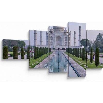Obraz - Taj Mahal za východu slunce, pětidílný 110x60 cm – Hledejceny.cz