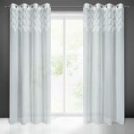 EUROFIRANY ZÁCLONA NA KROUŽCÍCH ANET 140X250 CM BÍLÁ – Hledejceny.cz