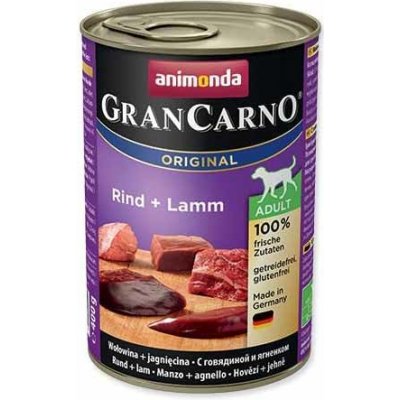 Animonda Gran Carno Adult hovězí & jehněčí 12 x 400 g – Hledejceny.cz