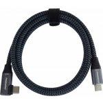 PremiumCord ku31cu3 USB-C zahnutý ( USB 3.2 GEN 2x2, 5A, 100W, 20Gbit/s ), 3m – Sleviste.cz