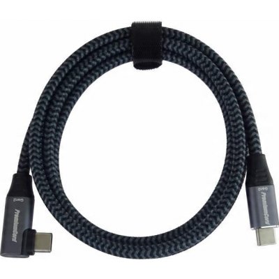 PremiumCord ku31cu3 USB-C zahnutý ( USB 3.2 GEN 2x2, 5A, 100W, 20Gbit/s ), 3m – Sleviste.cz