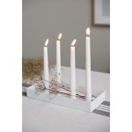 STORE FACTORY Adventní svícen SUND s magnetickým držáky na svíčky 2,1 cm bílý – Hledejceny.cz
