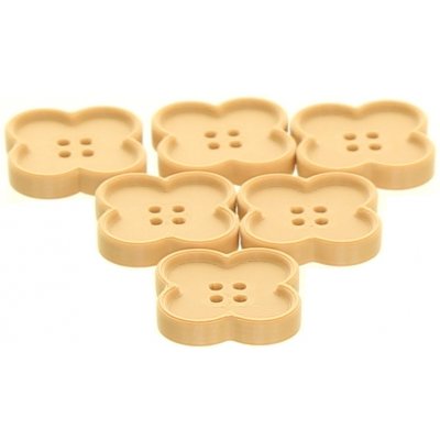 Naše galanterie 3D knoflík kytička pískový – Hledejceny.cz