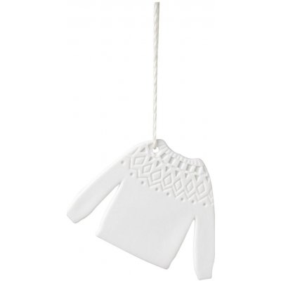 räder Porcelánová vánoční ozdoba Sweater bílá barva porcelán – Zboží Dáma