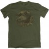 Army a lovecké tričko a košile Triko Bad Badger myslivecké Hlava kance olivové