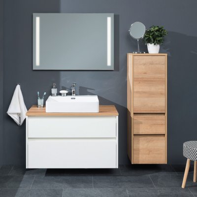 Mereo Mailo Opto koupelnová deska na skříňku 101 cm dub Riviera CN922D – Zboží Dáma
