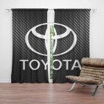 Sablio Závěs Toyota Carbon: 2ks 140x250cm – Zboží Mobilmania