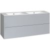 Koupelnový nábytek EBS KUBA Skříňka Slim 121 cm, perlově šedá 1 set
