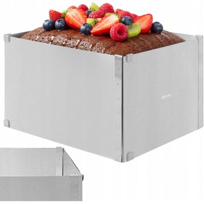 Ruhhy 27426 Nastavitelná forma na dort obdélníková nerez 20-38 x 24-45 x 15 cm – Hledejceny.cz