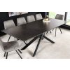 Jídelní stůl LuxD Roztahovací keramický stůl Halia 160-200 cm mramor antracit
