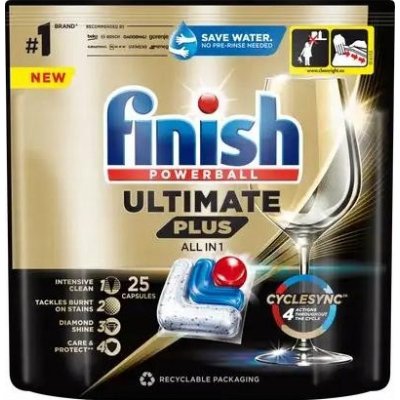 Finish Ultimate Plus Fresh Kapsle na mytí nádobí v myčce 25 ks – Zboží Mobilmania