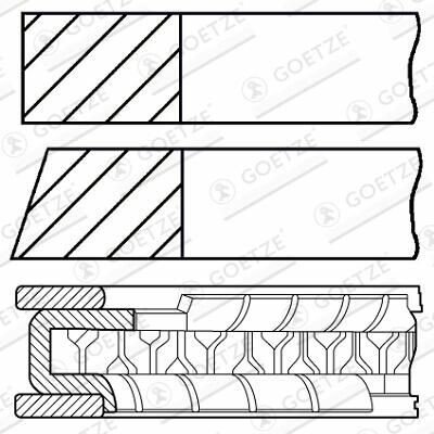 Sada pístních kroužků GOETZE ENGINE 08-136700-00 – Sleviste.cz