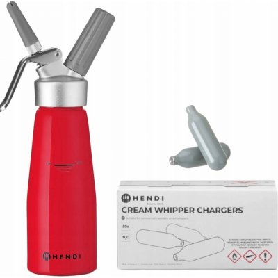 Hendi Láhev na šlehačku 0,5L červená – Sleviste.cz
