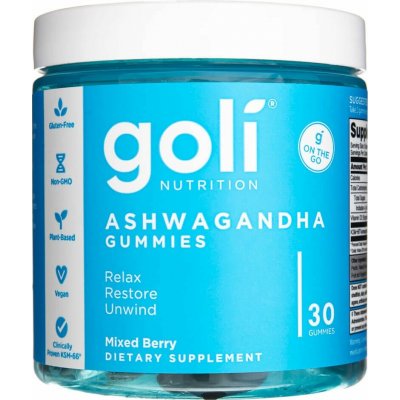 Goli Nutrition Ashwagandha Gummies 30 gumových bonbonů – Hledejceny.cz
