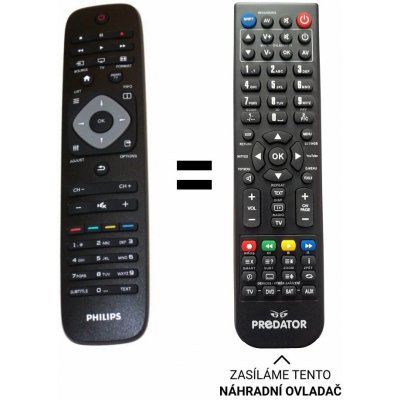 Dálkový ovladač Predátor Philips 32PFL3088H/12 – Zboží Živě