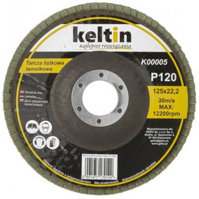 Keltin Kotouč brusný lamelový 125 mm P120 K00005 – Zbozi.Blesk.cz