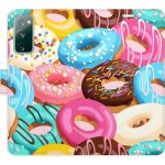 Pouzdro iSaprio Flip s kapsičkami na karty - Donuts Pattern 02 Samsung Galaxy S20 FE