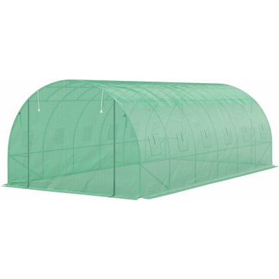 Outsunny s ukotvením v zemi 6 x 3 x 2 m zelený – Zboží Mobilmania