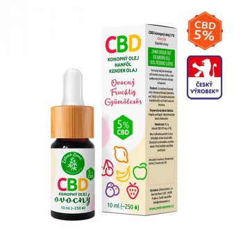 Zelená Země CBD kapky s ovocnou příchutí 5% 10 ml