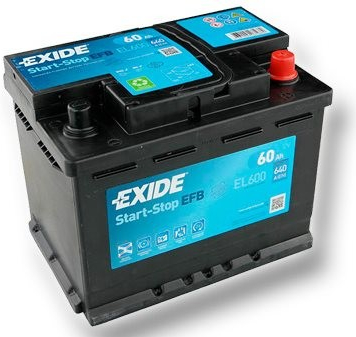 EL600 (027EFB) EXIDE EL600 Start-Stop Batteria 12V 60Ah 640A B13 Batteria  EFB