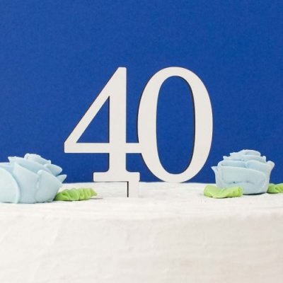 Číslice do dortu ze dřeva 40 – Zboží Mobilmania