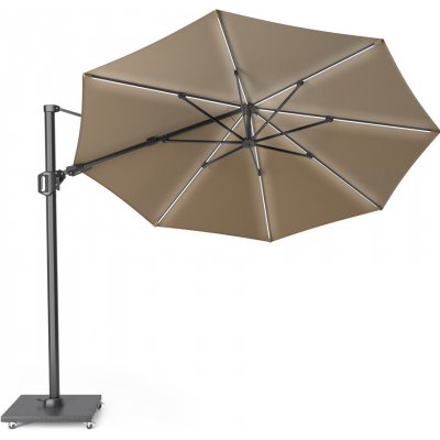 Platinum Náhradní vrchlík na kruhový slunečník Challenger T2 Glow-LED 350 cm Taupe – Hledejceny.cz