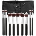 Mimo Makeup Brush Set Kabuki Black 10 ks sada štětců – Zboží Dáma