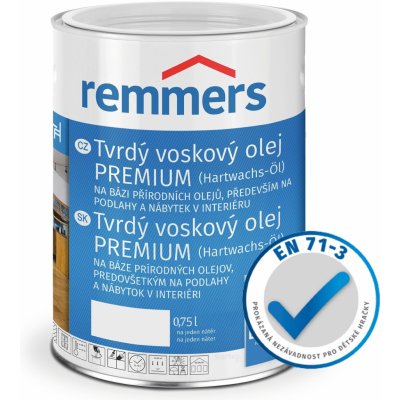 Remmers premium Tvrdý voskový olej 0,75 l Rustikální dub