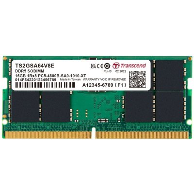 Transcend DDR5 16GB 4800Mhz CL40 TS2GSA64V8E – Zbozi.Blesk.cz