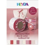 Heyda blok barevných papírů A4 červený mix 20 listů – Zboží Dáma