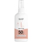 NAIF ochranný sprej na opalování SPF50 pro děti a miminka verze 2.0 175 ml – Zboží Dáma