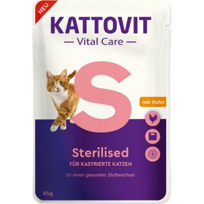 Kattovit Vital Care Sterilised kuře 85 g – Hledejceny.cz
