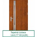 Erkado vchodové dveře Langen 1 Ořech 80 x 207,5 cm