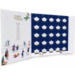 English Tea Shop Bio Adventní kalendář ve tvaru knihy Vánoční noc modrý pyramidek sypaného čaje 13 příchutí 25 ks 50 g – Zbozi.Blesk.cz