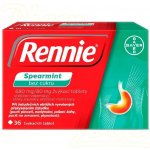 RENNIE SPEARMINT BEZ CUKRU POR 680MG/80MG TBL MND 36 – Hledejceny.cz