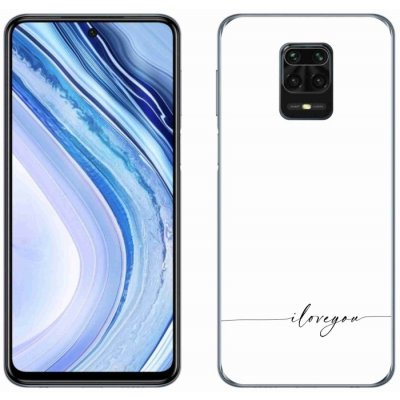 mmCase na Xiaomi Redmi Note 9S - I love you bílé pozadí – Zboží Živě