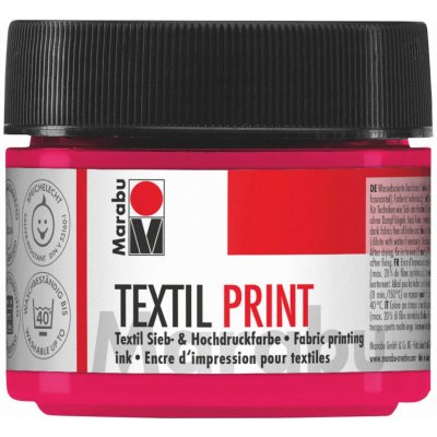 Tiskařská barva Marabu Textil Print 100 ml růžová magneta