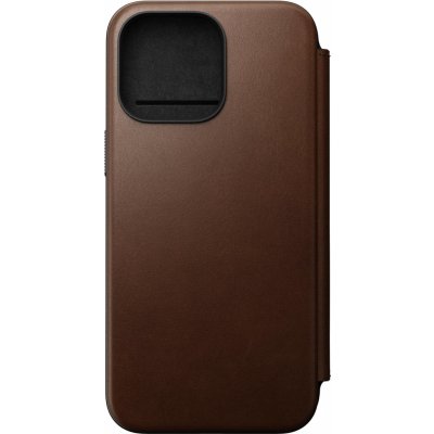 Pouzdro Nomad Modern Leather Folio iPhone 15 Pro Max hnědé – Zboží Mobilmania