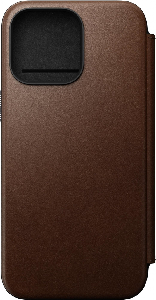 Pouzdro Nomad Modern Leather Folio iPhone 15 Pro Max hnědé