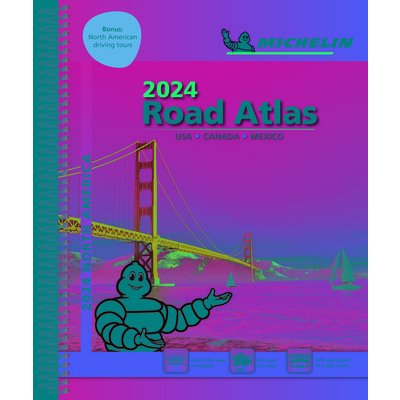 Michelin North America Road Atlas 2024 USA - Canada - Mexico (Michelin)(Spiral) – Sleviste.cz