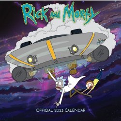 CurePink Oficiální nástěnný Rick and Morty s plakátem SQ 30,5 x 30,5 61 cm 2023