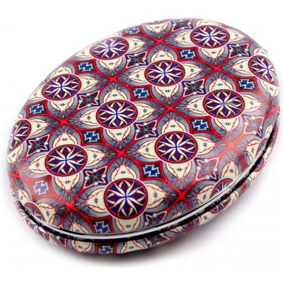 Prima obchod Kosmetické zrcátko mandala 6 šedá červená – Sleviste.cz