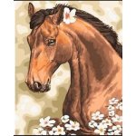 Norimpex Diamantové malování Kůň s květinami 30 x 40 cm – Hledejceny.cz