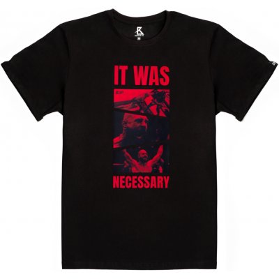 BJP tričko IT WAS NECESSARY černá – Zboží Mobilmania