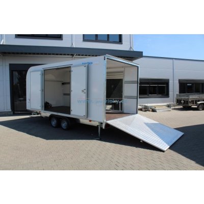 TOMPLAN Přívěs TFSP 500T.01 3500kg 500x240x210cm skříňový autopřepravník – Sleviste.cz